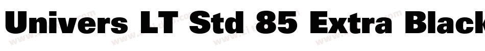 Univers LT Std 85 Extra Black字体转换